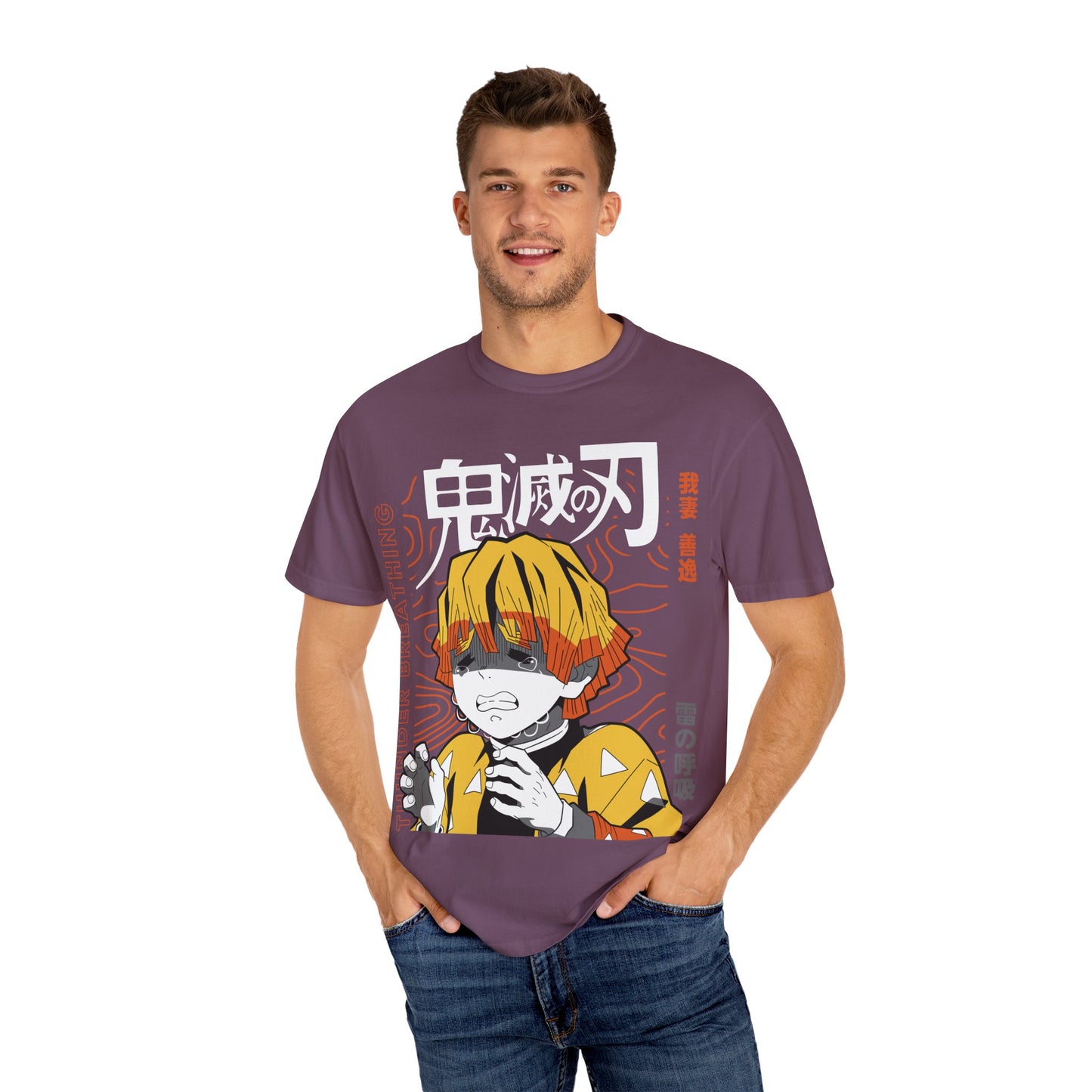 Unisex Anime Demon Slayer Inspired T-Shirt Thunder Breathing
