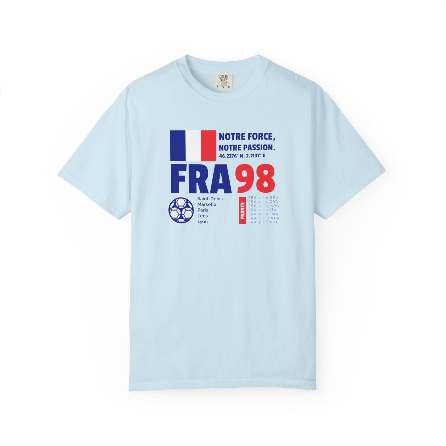 Unisex T-shirt France 98 Victory Celebrate French Passion