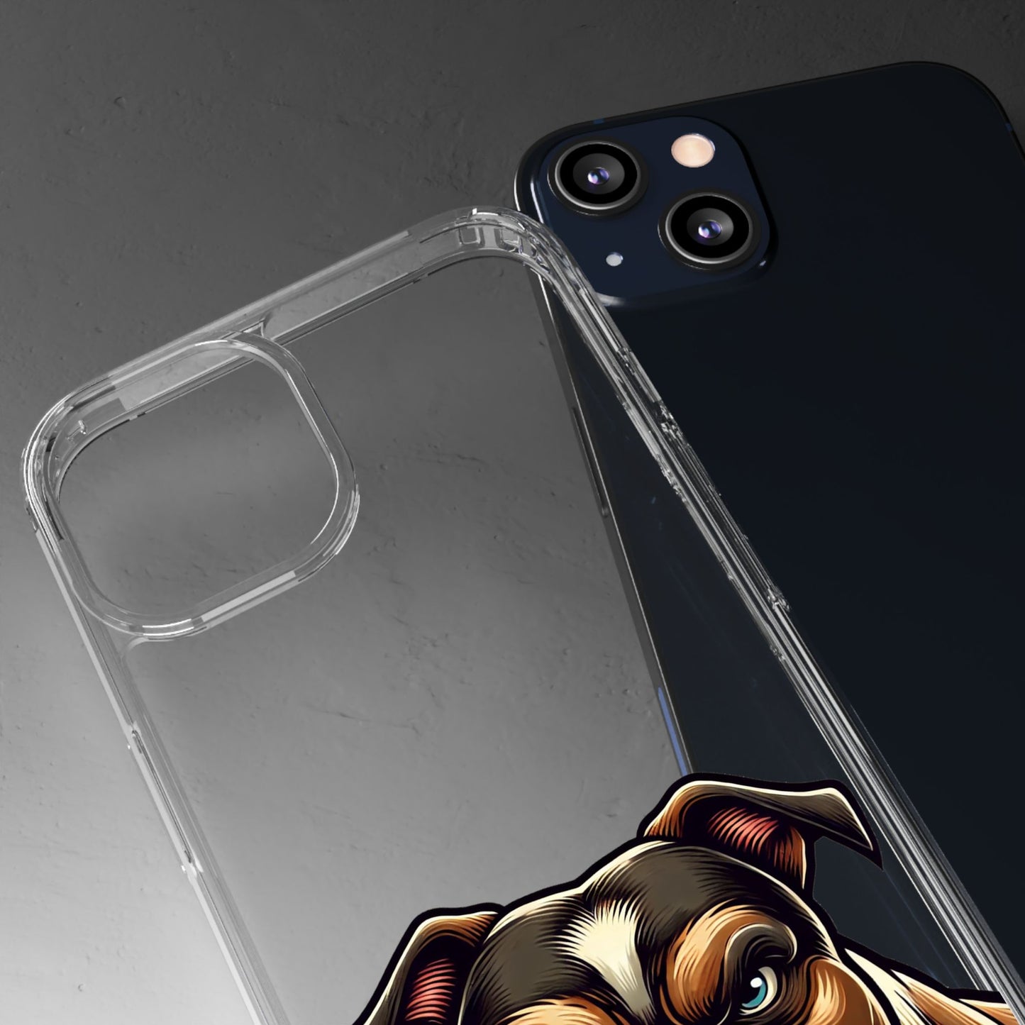 Pit Bull Print Clear Case - Perfect for Pet Lovers