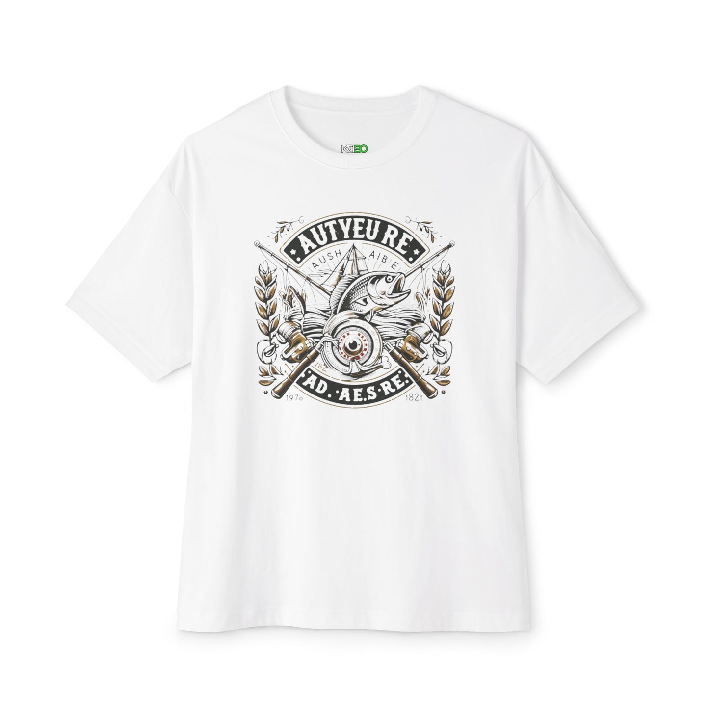 Vintage Autentique Oversized Tee - Casual Fishing T-Shirt