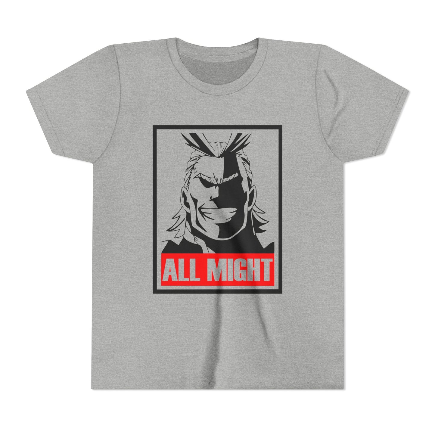 Youth Anime Tee – All Might T-shirt for My Hero Academia Fans