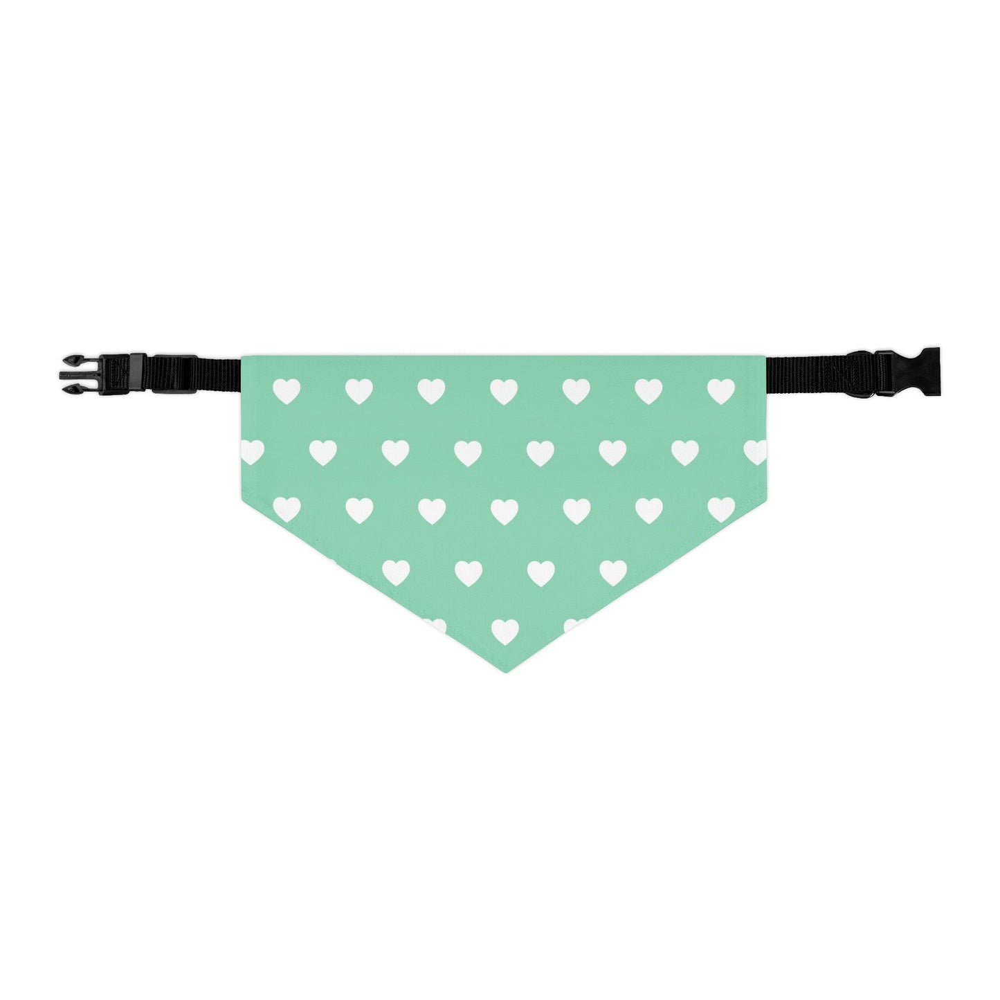 Love Heart Pattern Pet Bandana Collar for Dogs