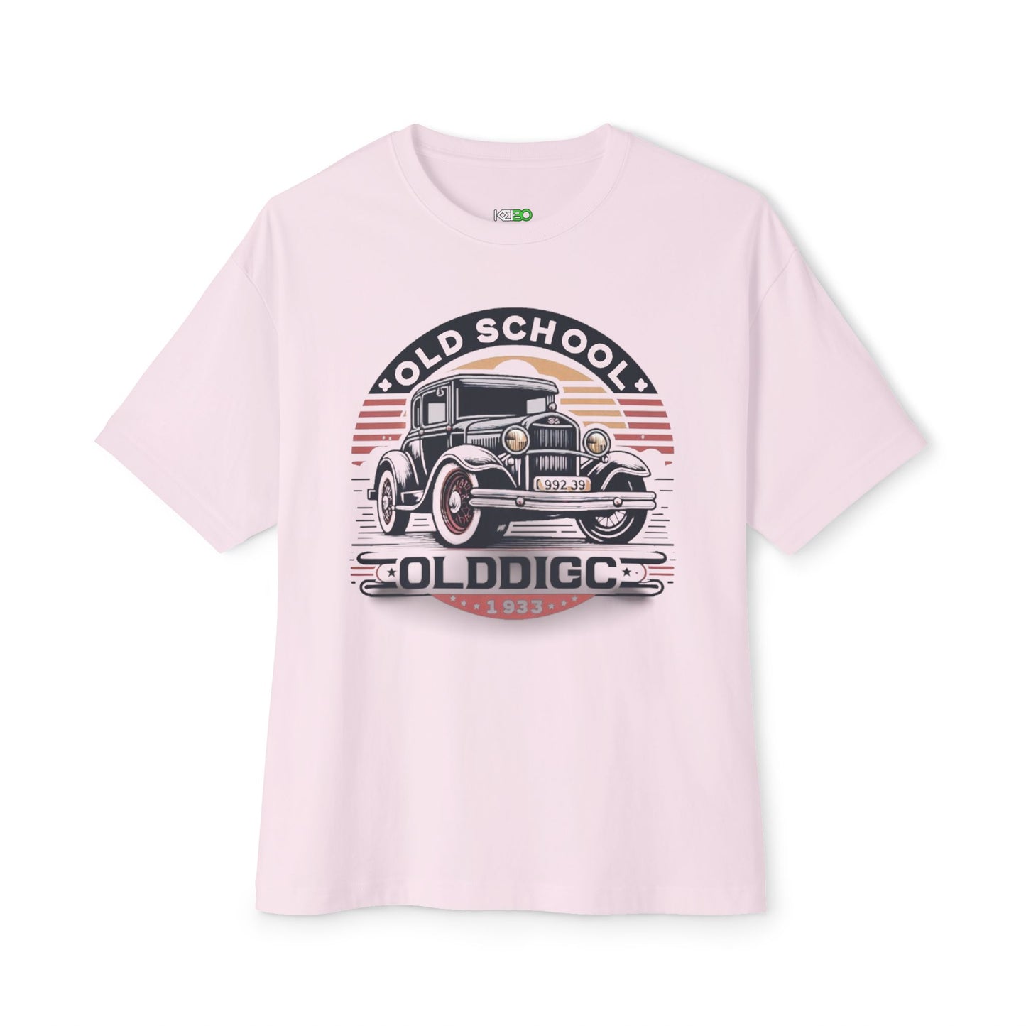 Retro Old School Car Oversized Boxy Tee – Vintage Car T-shirt