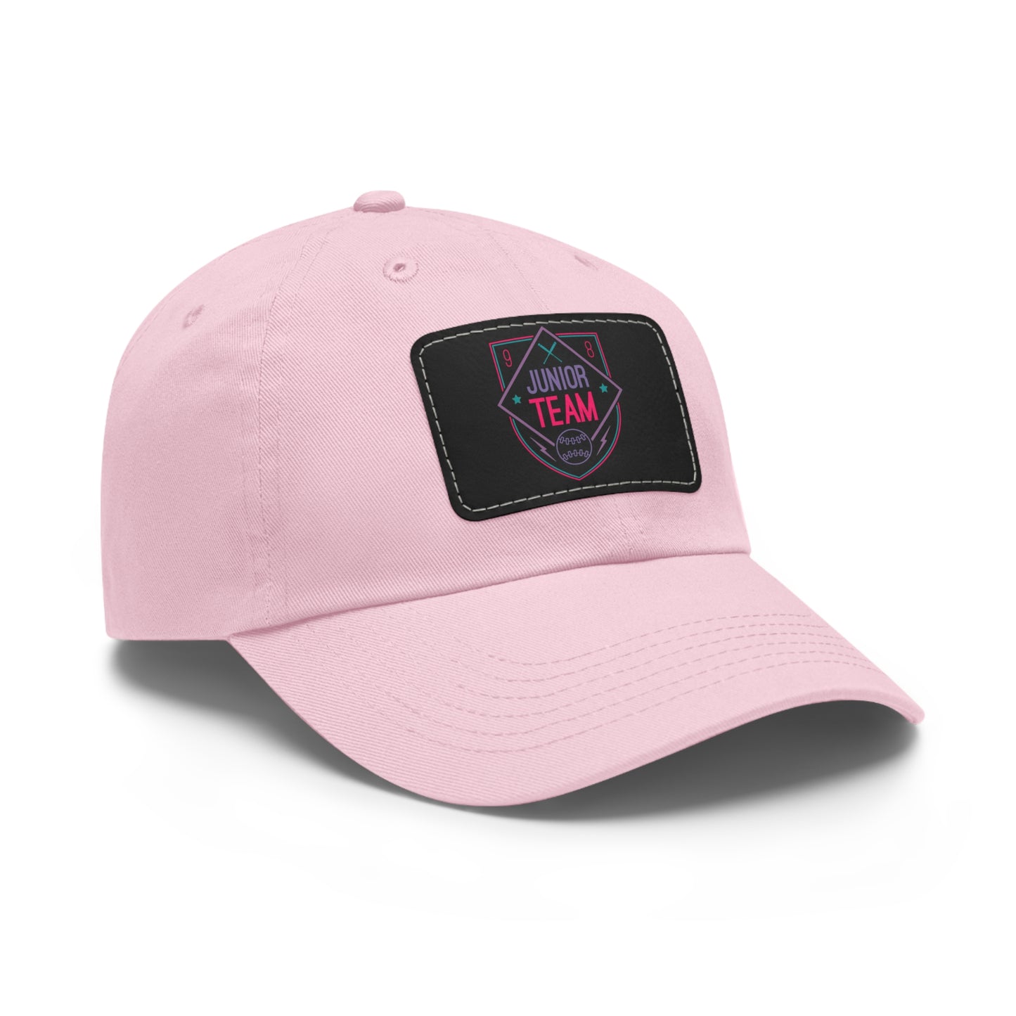 Junior Team Leather Patch Dad Hat | Casual Baseball Cap