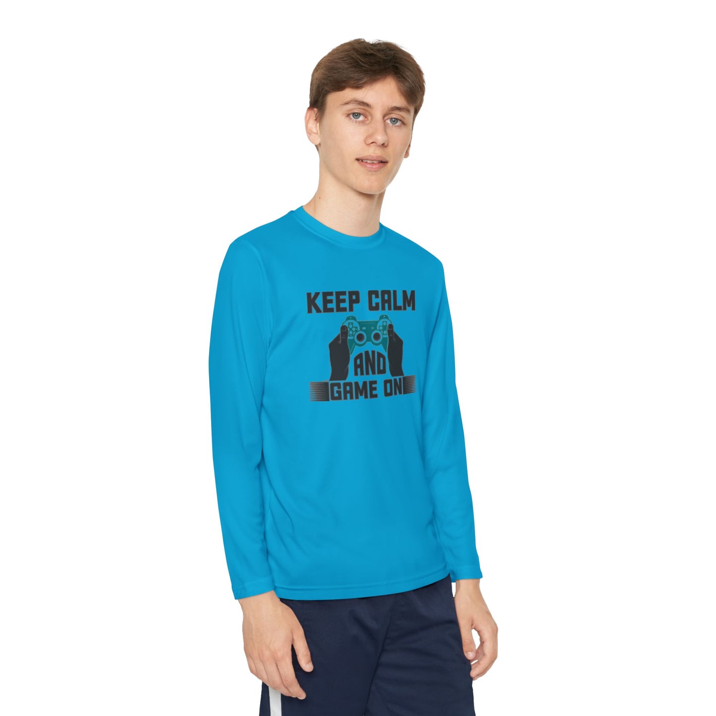 Kids Fun Gaming Long Sleeve Keep Calm and Game On