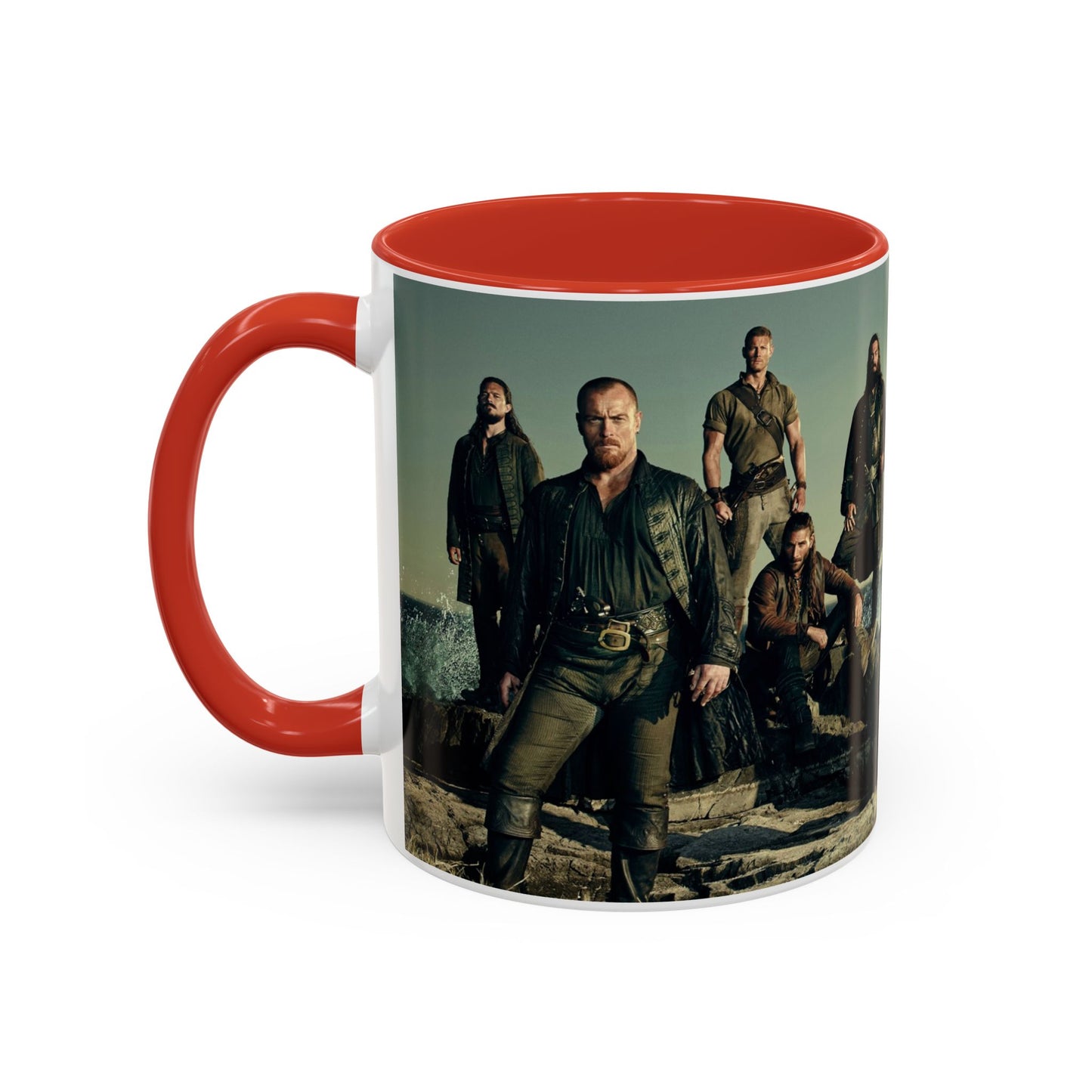 Black Sails Accent Coffee Mug - 11oz & 15oz | For Fans of Adventure & Pirates