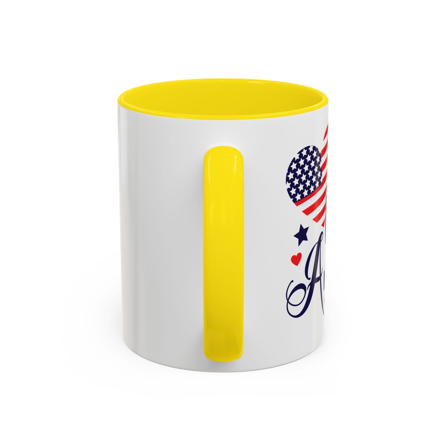 Patriotic Accent Coffee Mug - 'God Bless America'