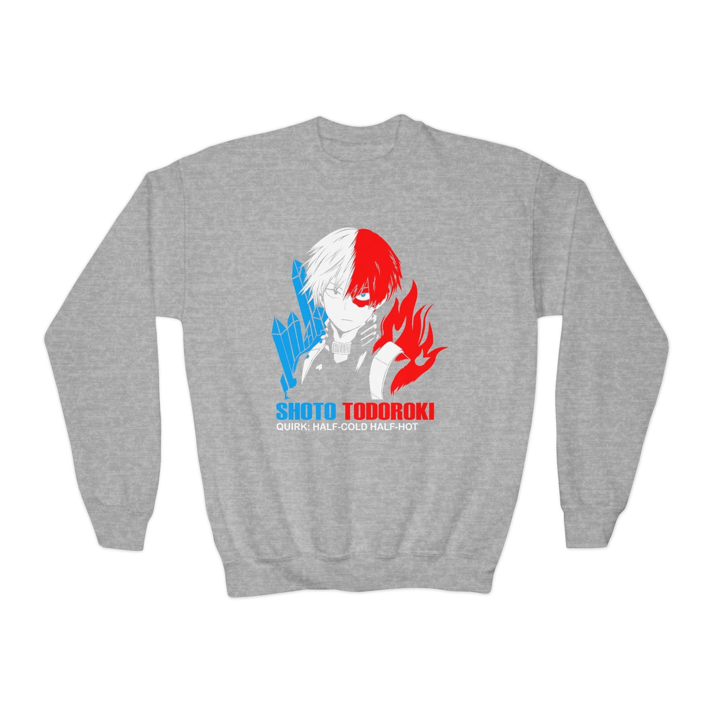 Youth Anime Sweatshirt for Boys – Shoto Todoroki Sweatshirt for Fans