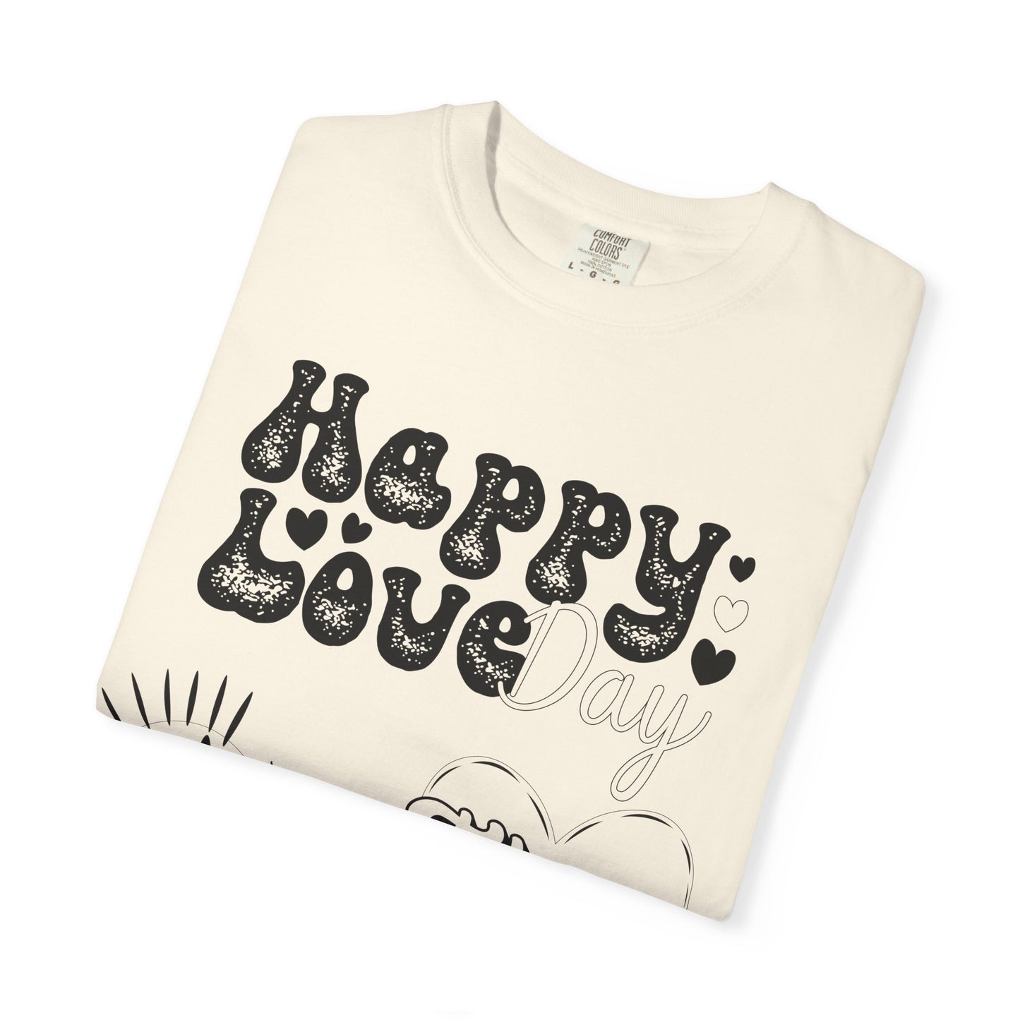 Women Graphic T-Shirt Happy Love Day for Valentine's Day