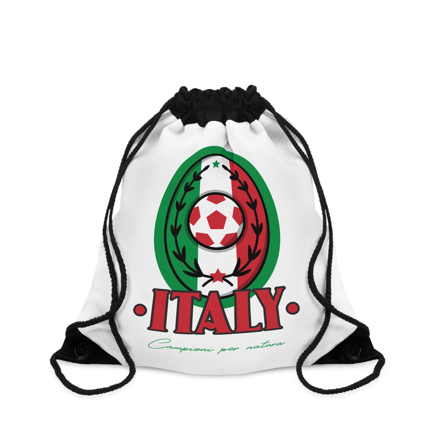 Italy Soccer Drawstring Bag Flag Design for Sport Lovers