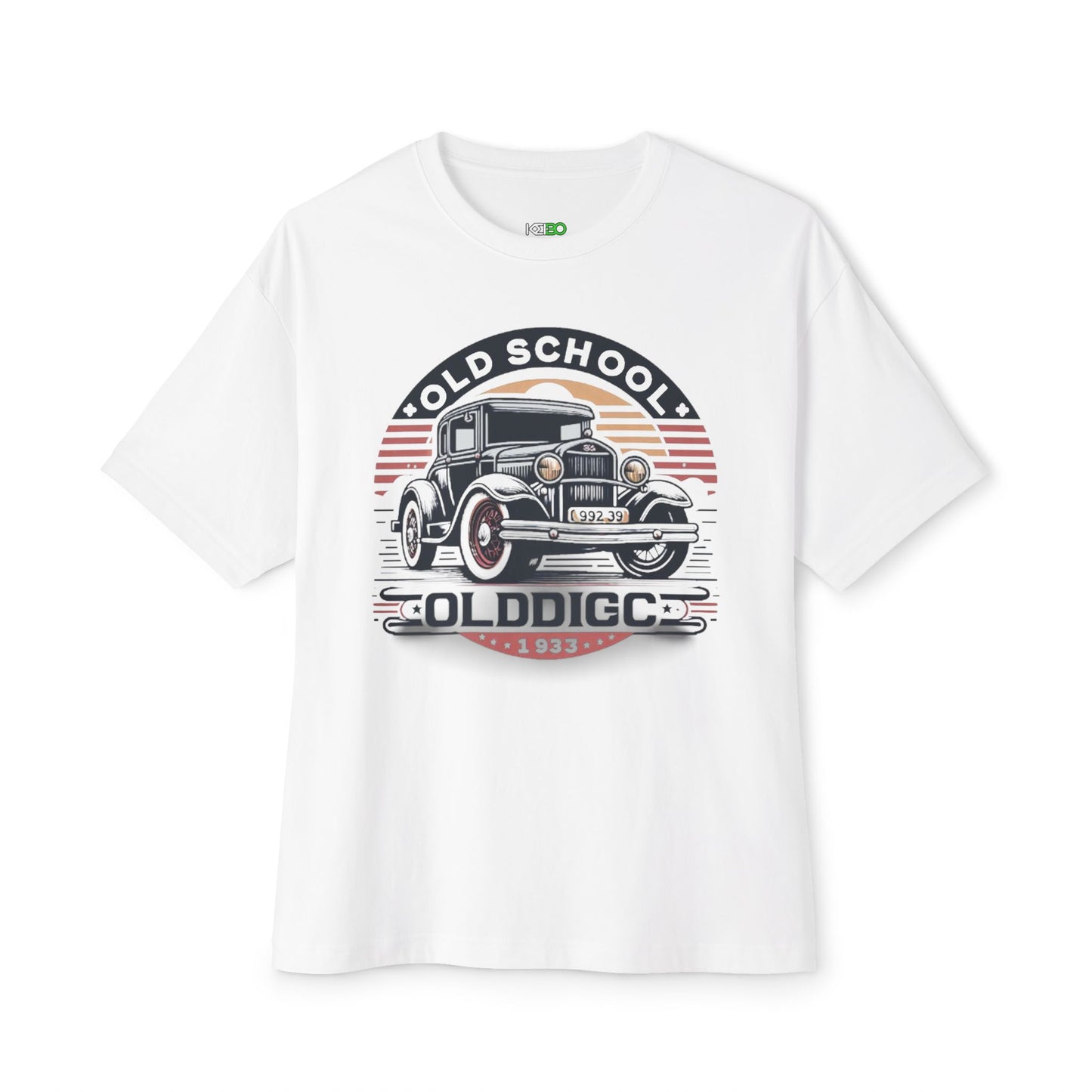 Retro Old School Car Oversized Boxy Tee – Vintage Car T-shirt