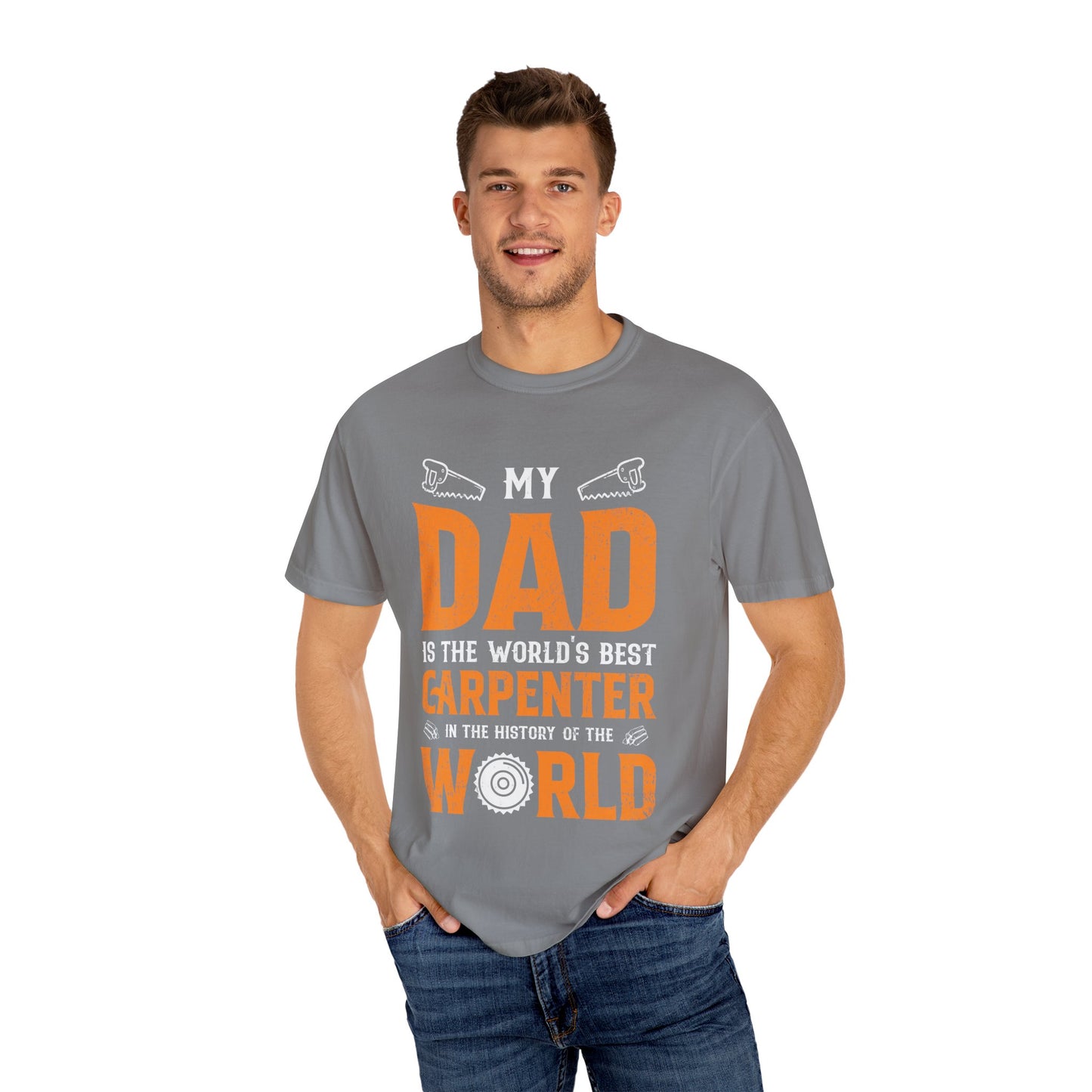 Men's T-shirt World's Best Carpenter Dad Tee for Father's Day