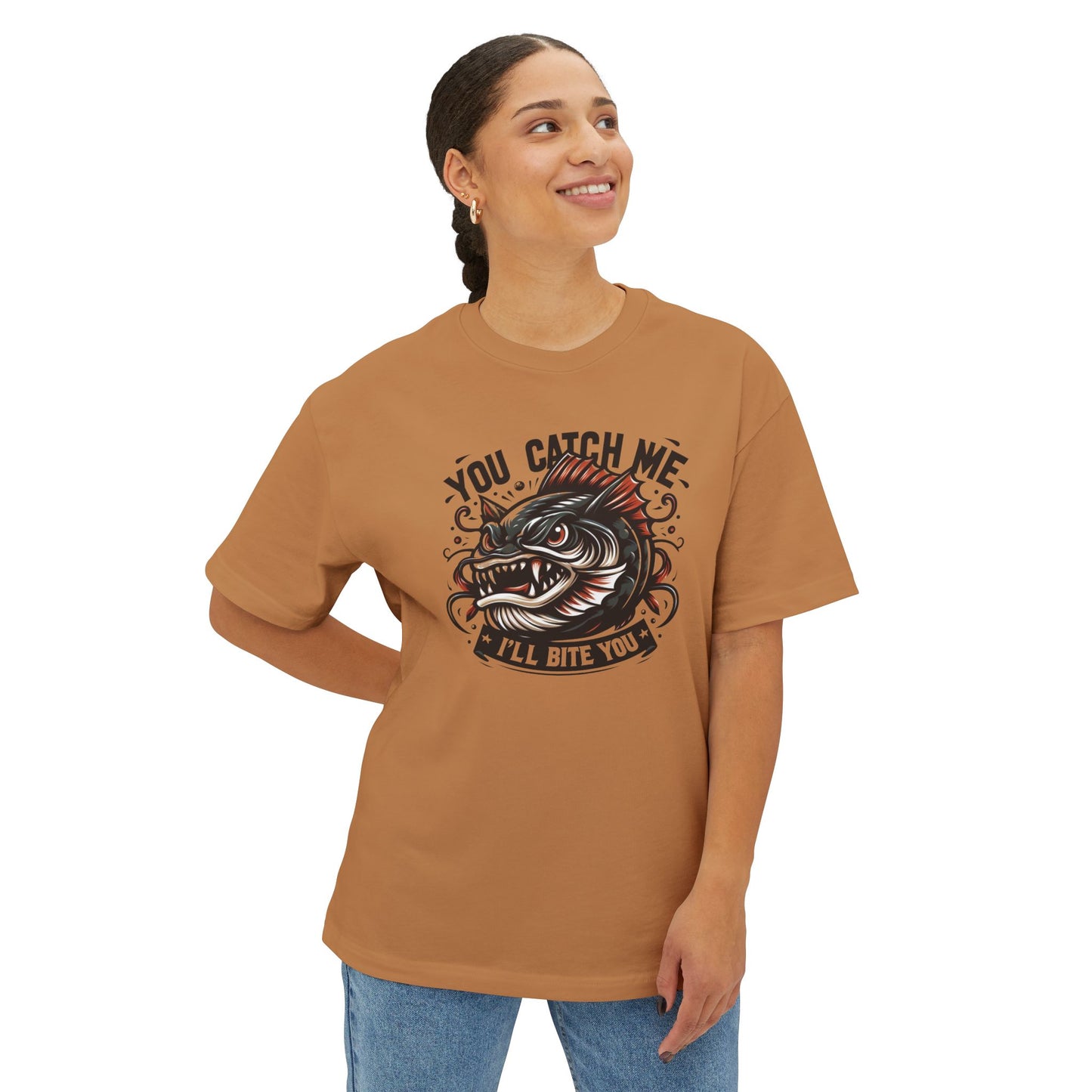 Fishing Oversized Boxy Tee - For Pike Fans