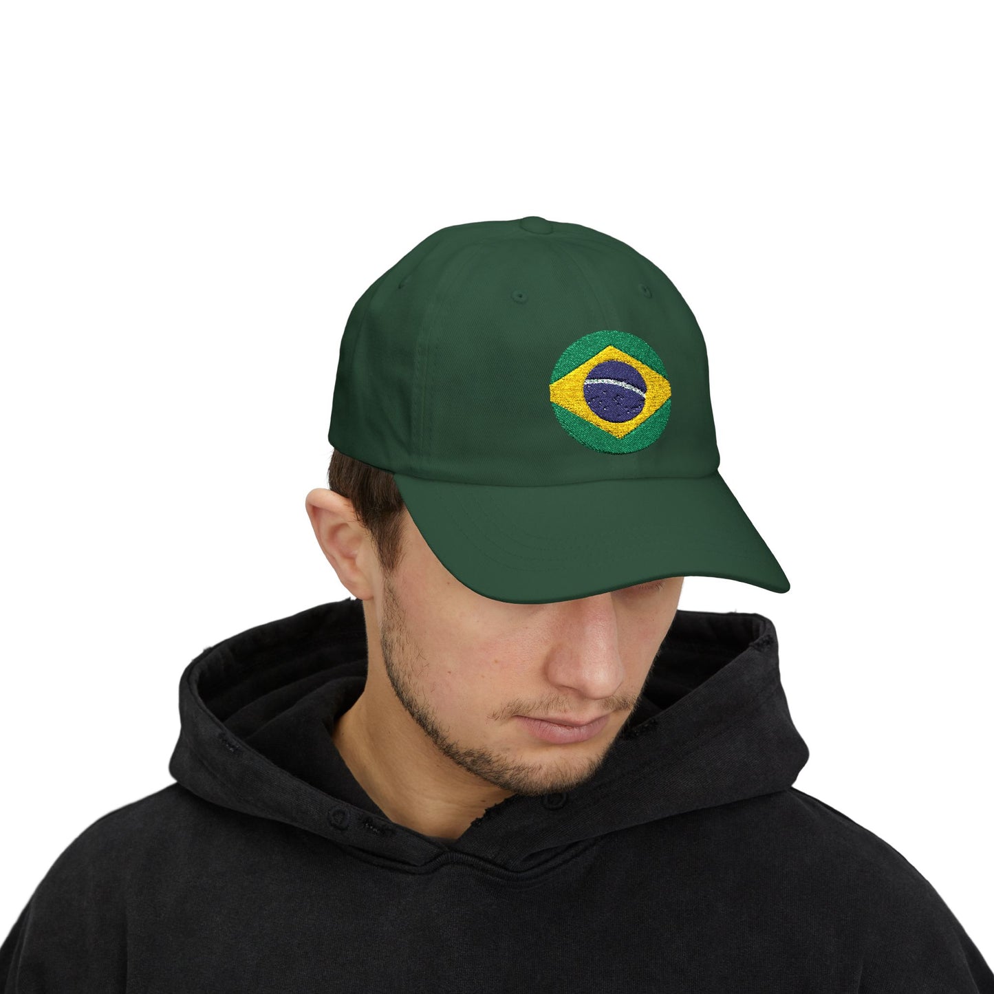 Embroidered Brazil Flag Classic Dad Cap - Casual Summer Hat