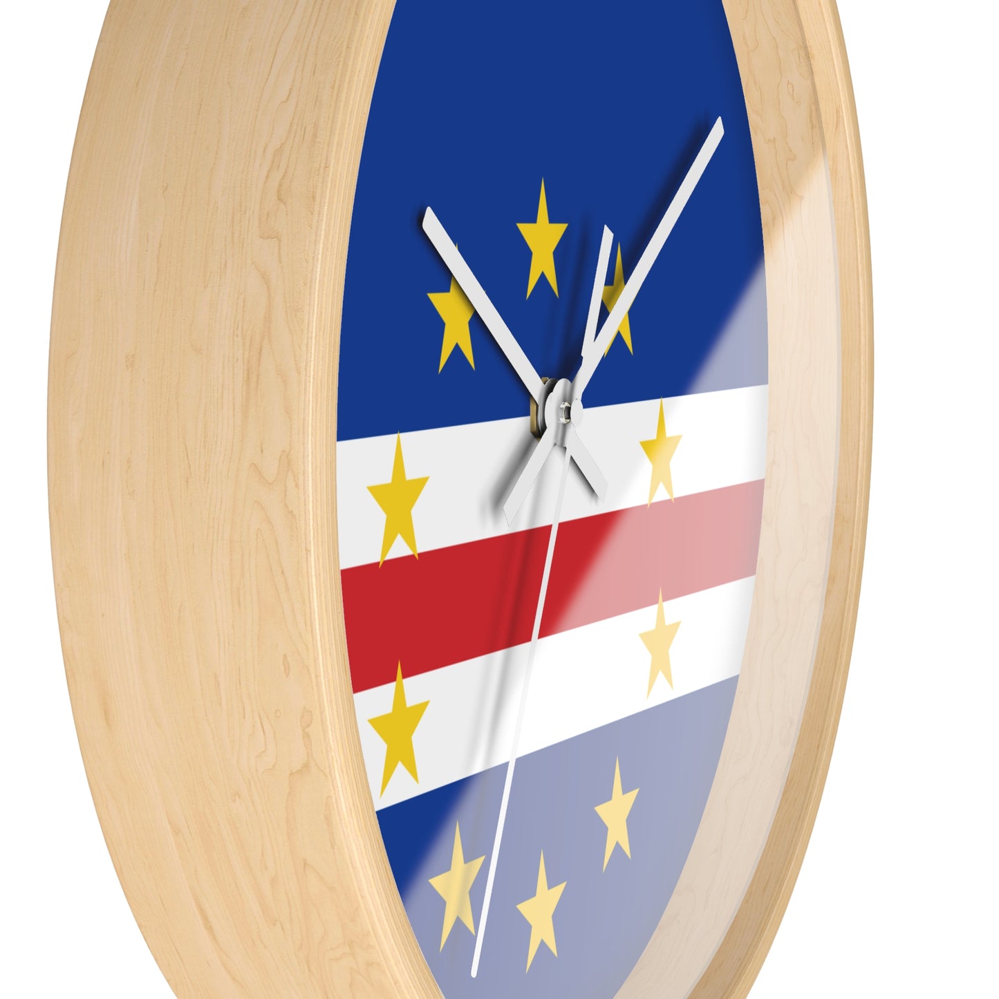 Cape Verde Flag Wall Clock - Modern Home Decor for Timeless Style