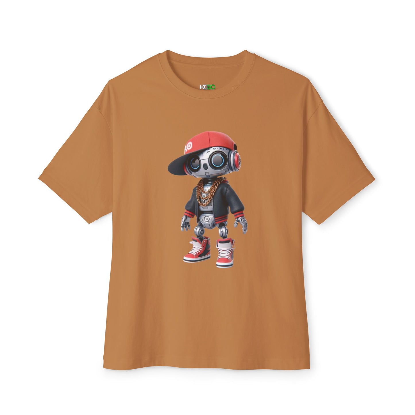 Street Art Robot Oversized Boxy Tee – Hip-Hop Streetstyle T-Shirt