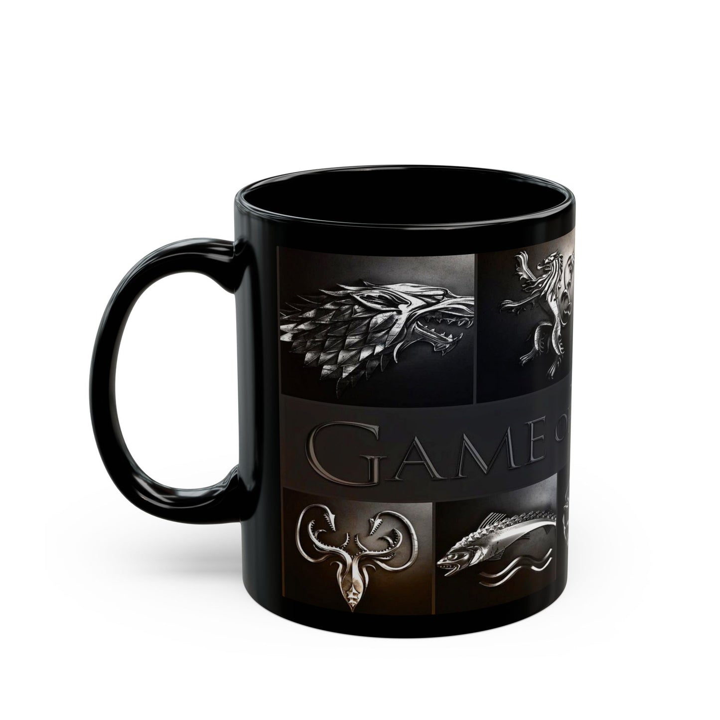 Game of Thrones House Sigils Black Mug 11oz