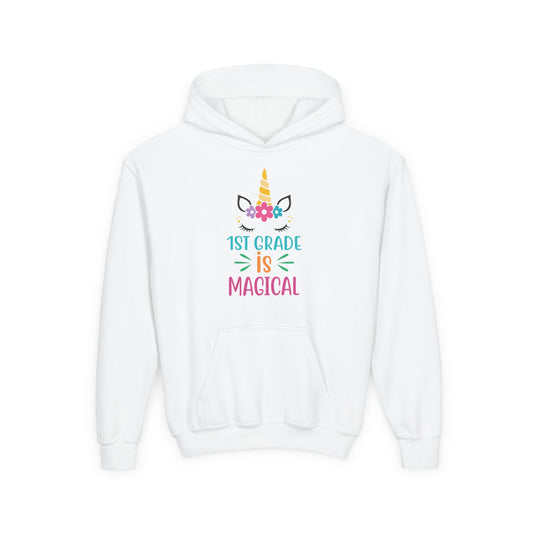 Magical Unicorn 1st Grade Youth Hoodie