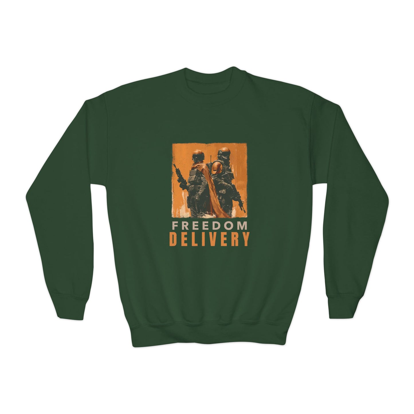 Youth Crewneck Sweatshirt - Freedom Delivery Graphic Tee