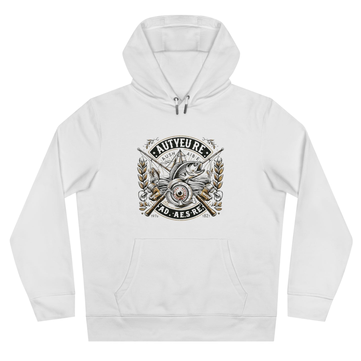 Vintage Fishing Hoodie - Autore Insignia Design for Adventurous Spirits
