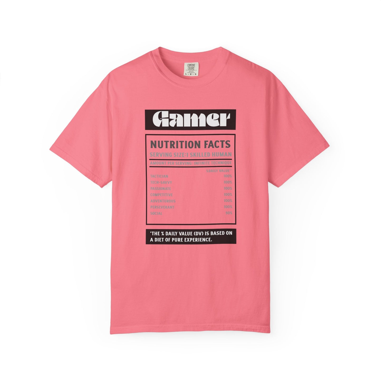 Gamer Nutrition Facts T-Shirt