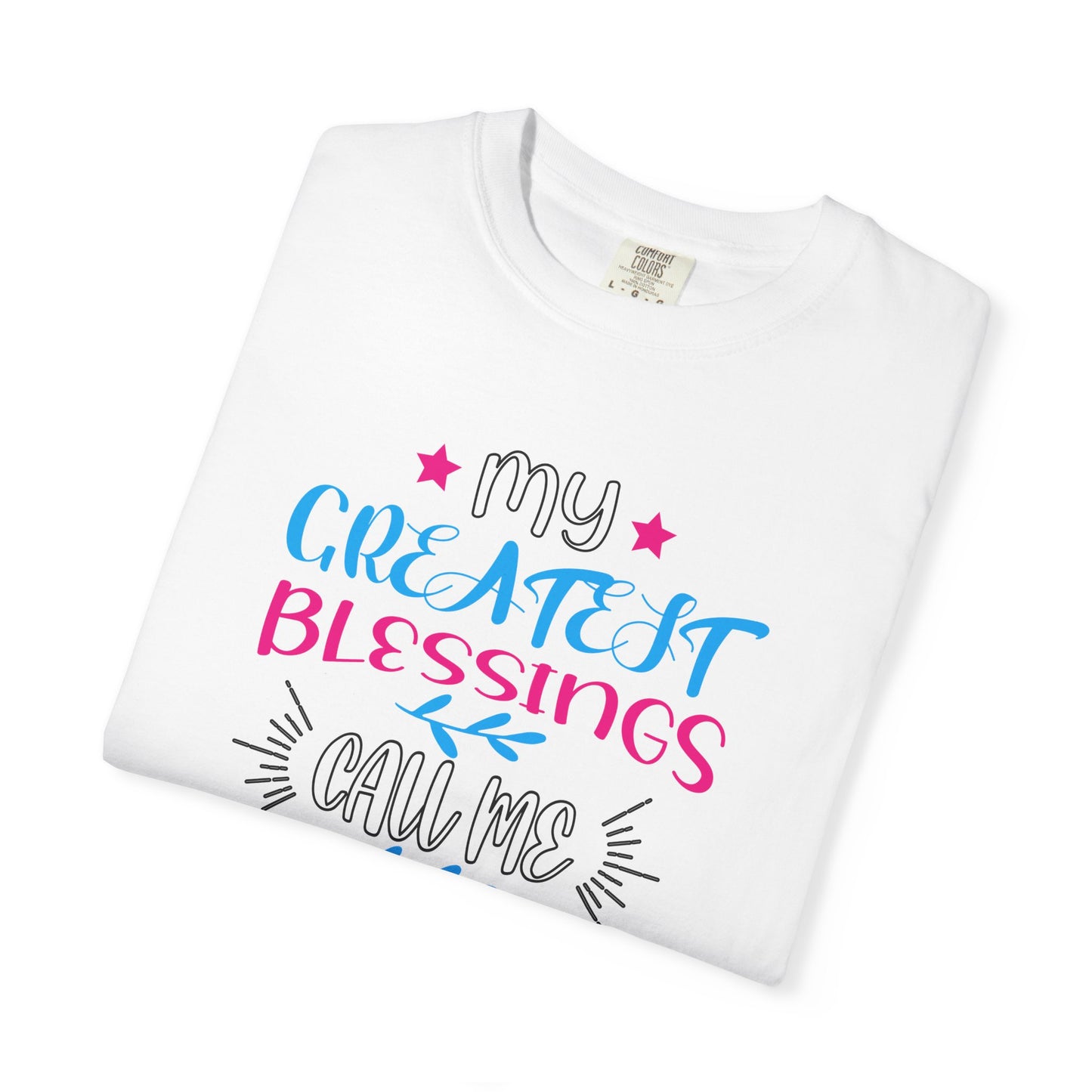 Men's Fatherhood Personalized Blessings T-Shirt