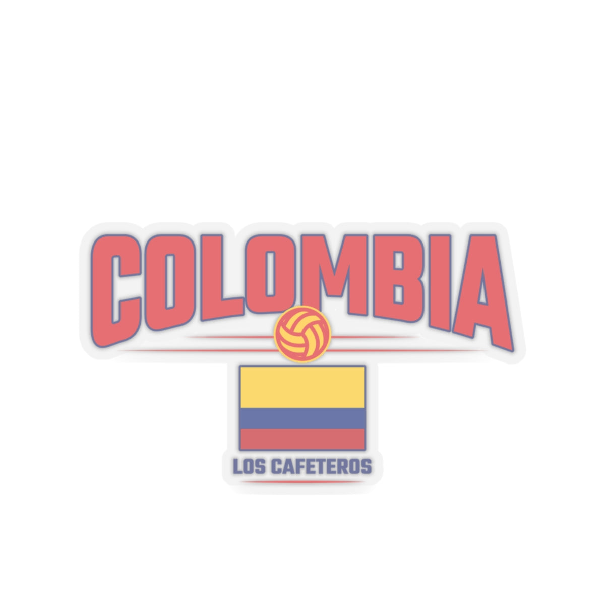 Cut Stickers Vibrant Soccer Colombia Cafeteros Kiss Pride for Fans
