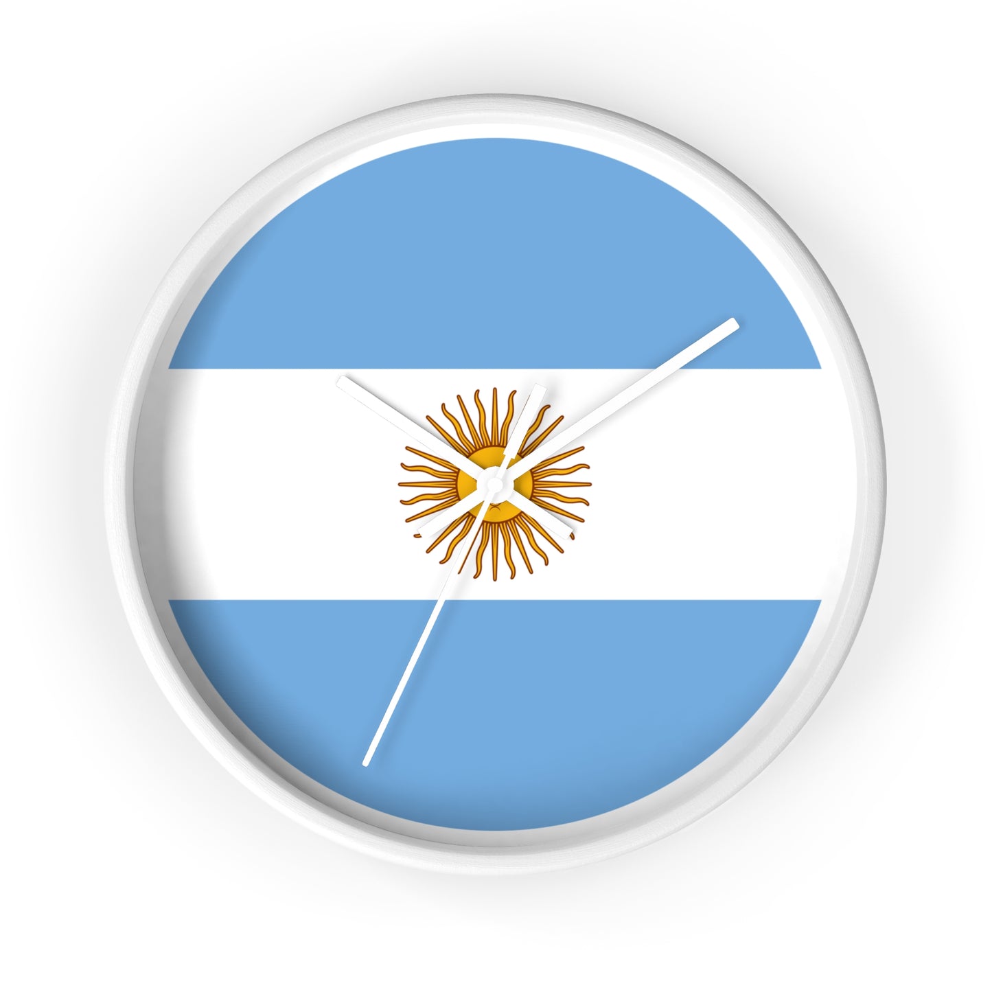 Argentina Flag Wall Clock - Stylish Timepiece for Home Décor