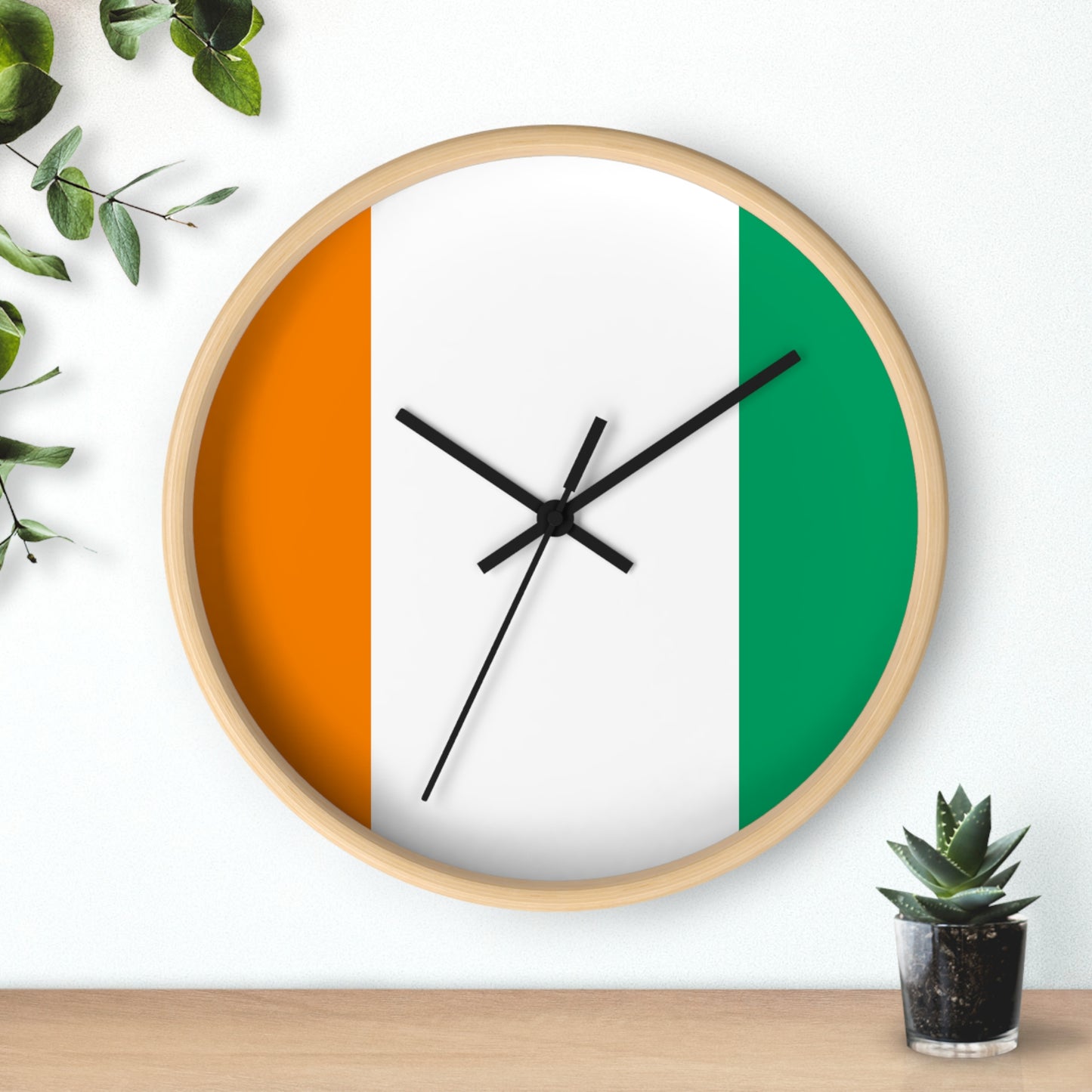 Irish Flag Wall Clock - Home Decor for St. Patrick's Day