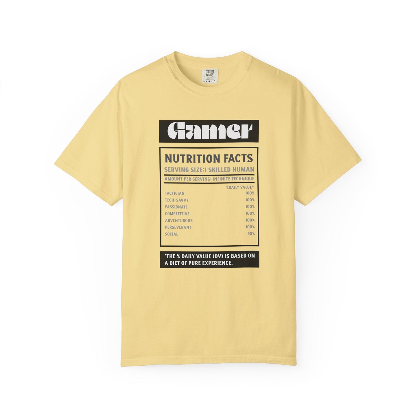 Gamer Nutrition Facts T-Shirt