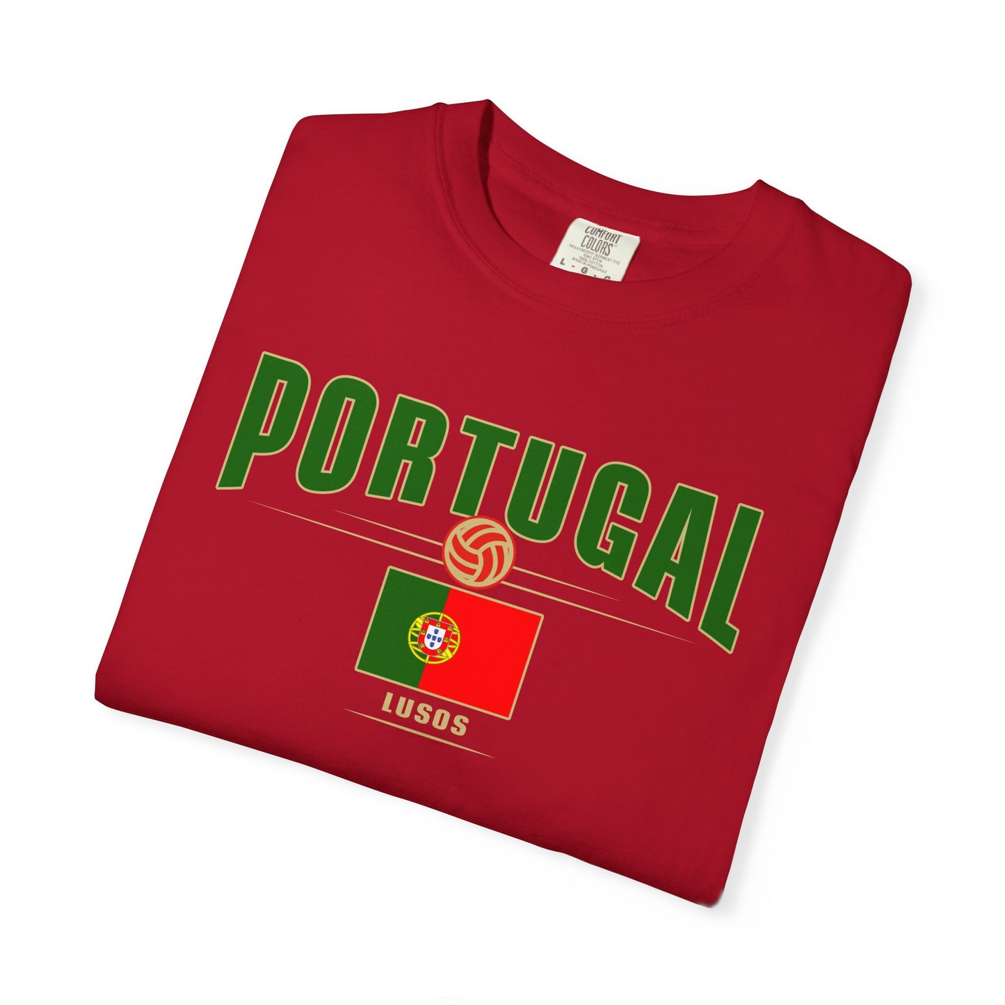 Portugal Garment-Dyed Unisex T-shirt - Perfect for Sports Events & Celebrations