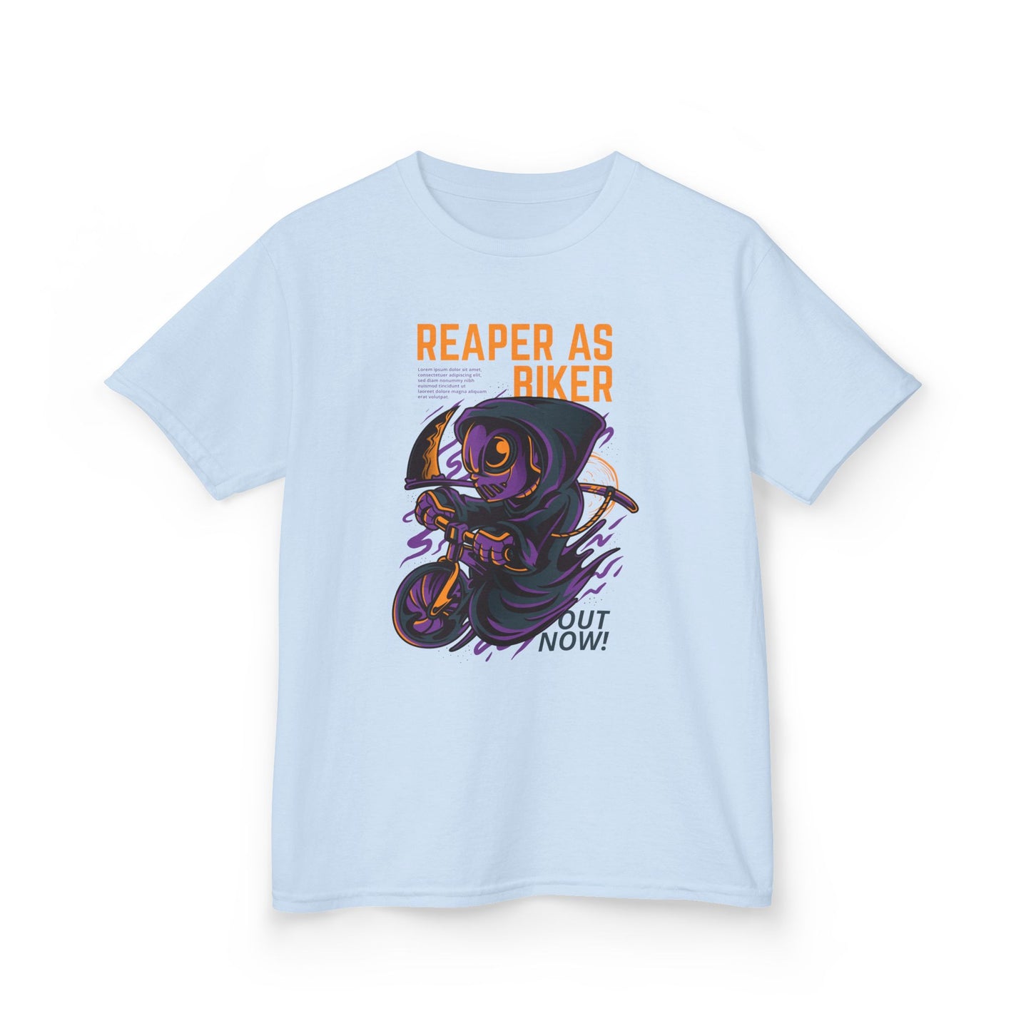 Kids Reaper Biker Graphic Tee - Fun and Playful T-Shirt