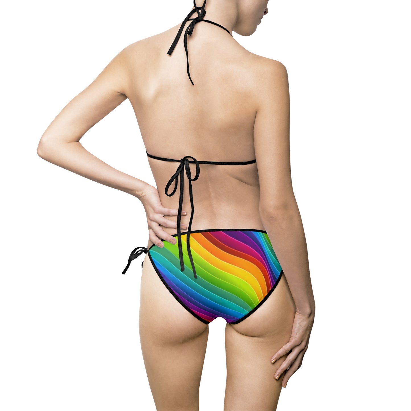 Rainbow Bikini Swimsuit - Perfect for Beach Days and Pool Parties