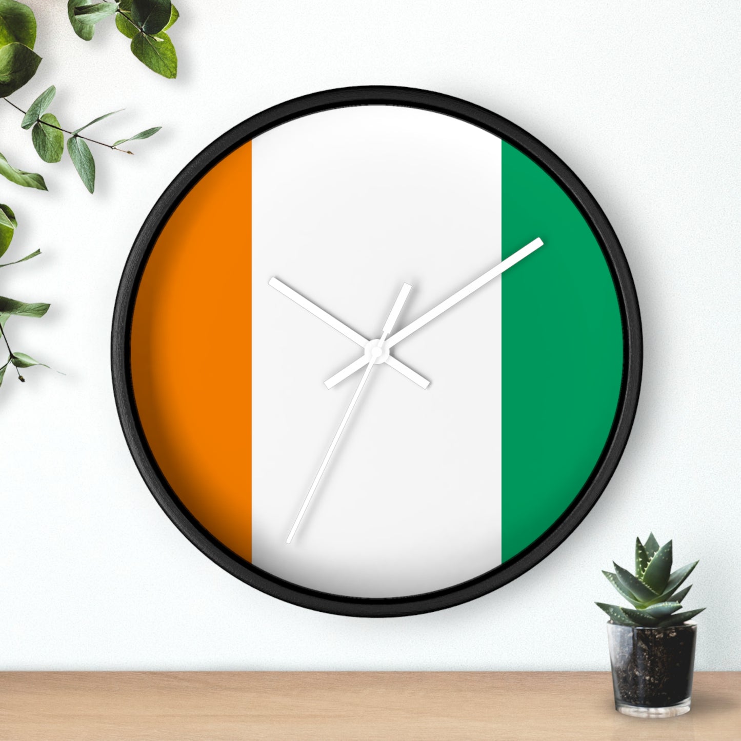 Irish Flag Wall Clock - Home Decor for St. Patrick's Day