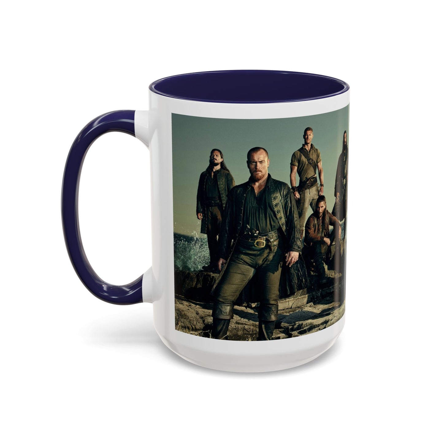 Black Sails Accent Coffee Mug - 11oz & 15oz | For Fans of Adventure & Pirates