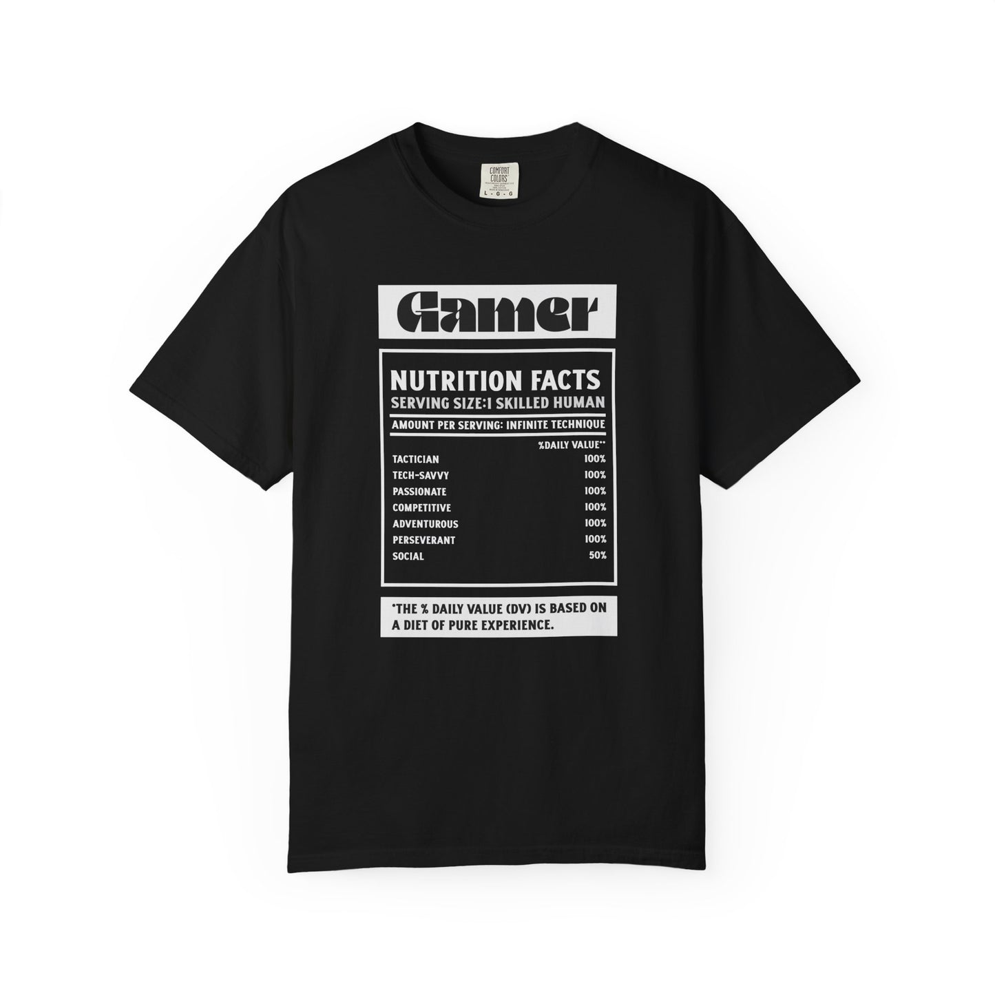 Gamer Nutrition Facts Unisex T-Shirt