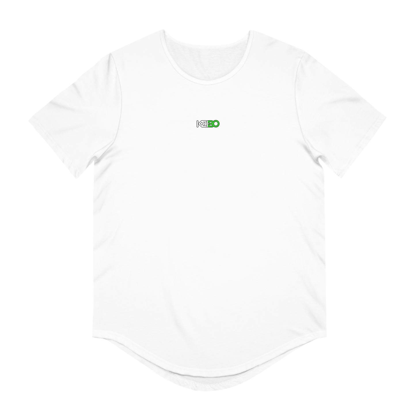 Men's Curved Hem Tee with Vibrant Monkey Design - Trendy Streetwear Top
