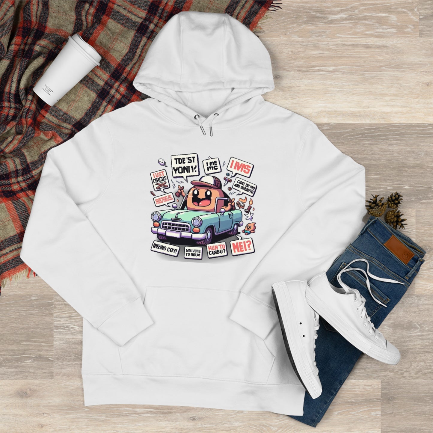 Fun Cartoon Retro King Hoodie – Stylish & Comfortable for All Ages