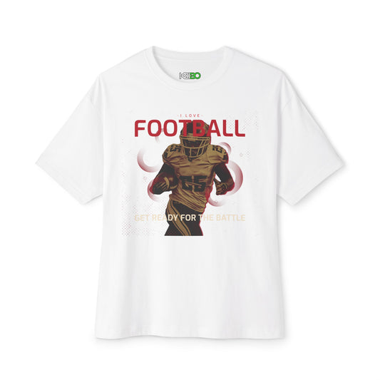 Men's Oversized American Football Tee | I Love Football T-shirt