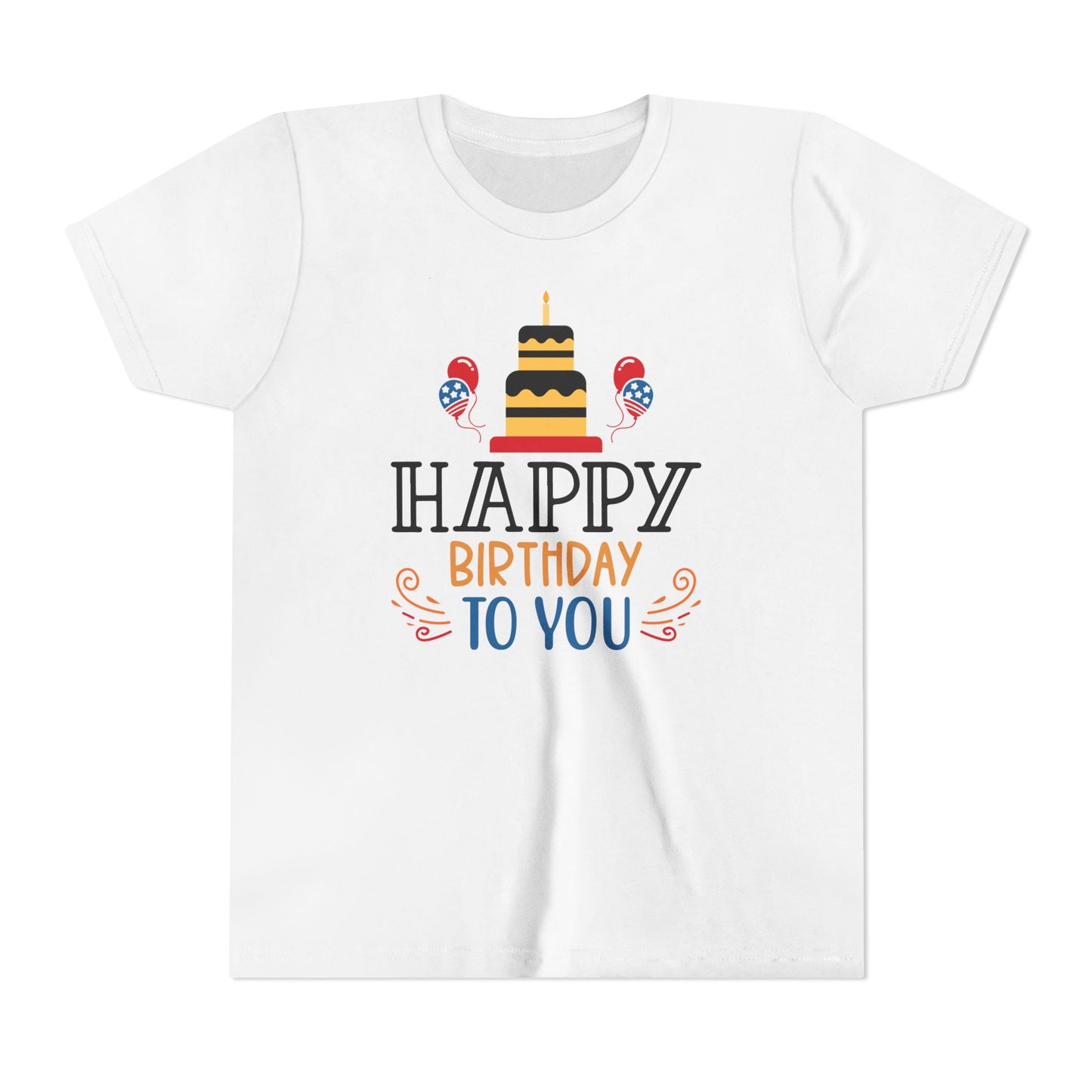 Happy Birthday Youth Short Sleeve Tee