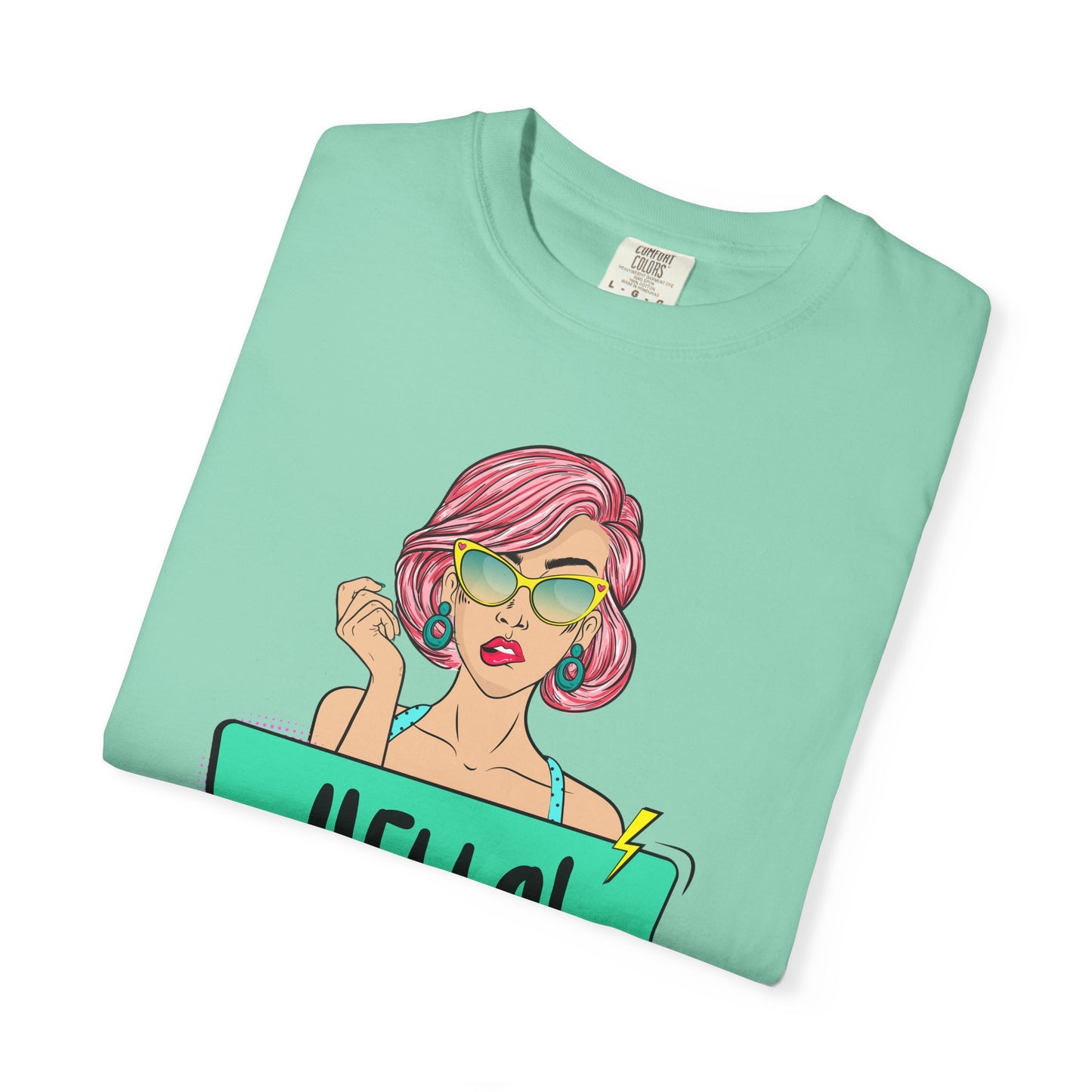 Hello! Retro Vibe Unisex Garment-Dyed T-Shirt