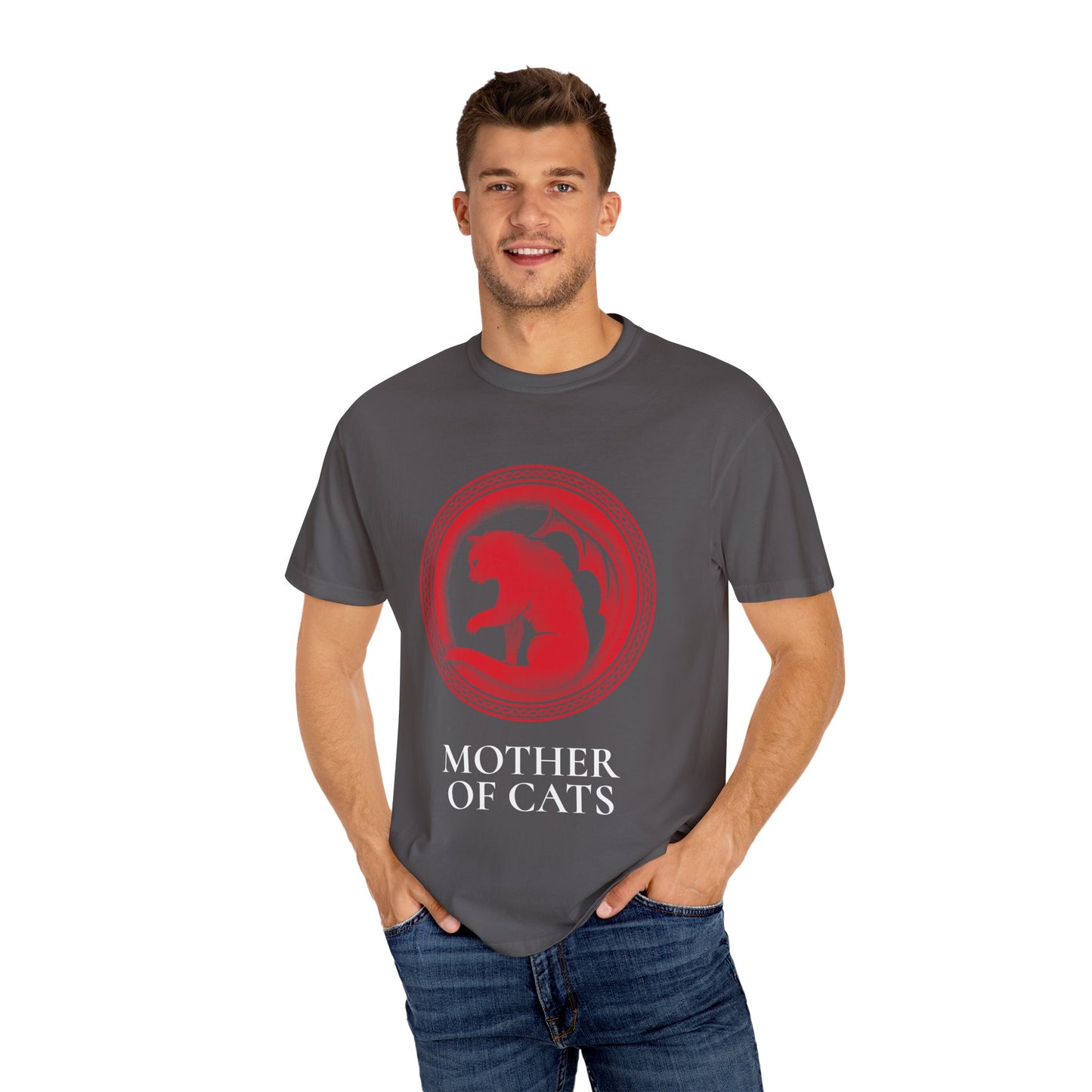 Mother of Cats Women Garment-Dyed T-Shirt