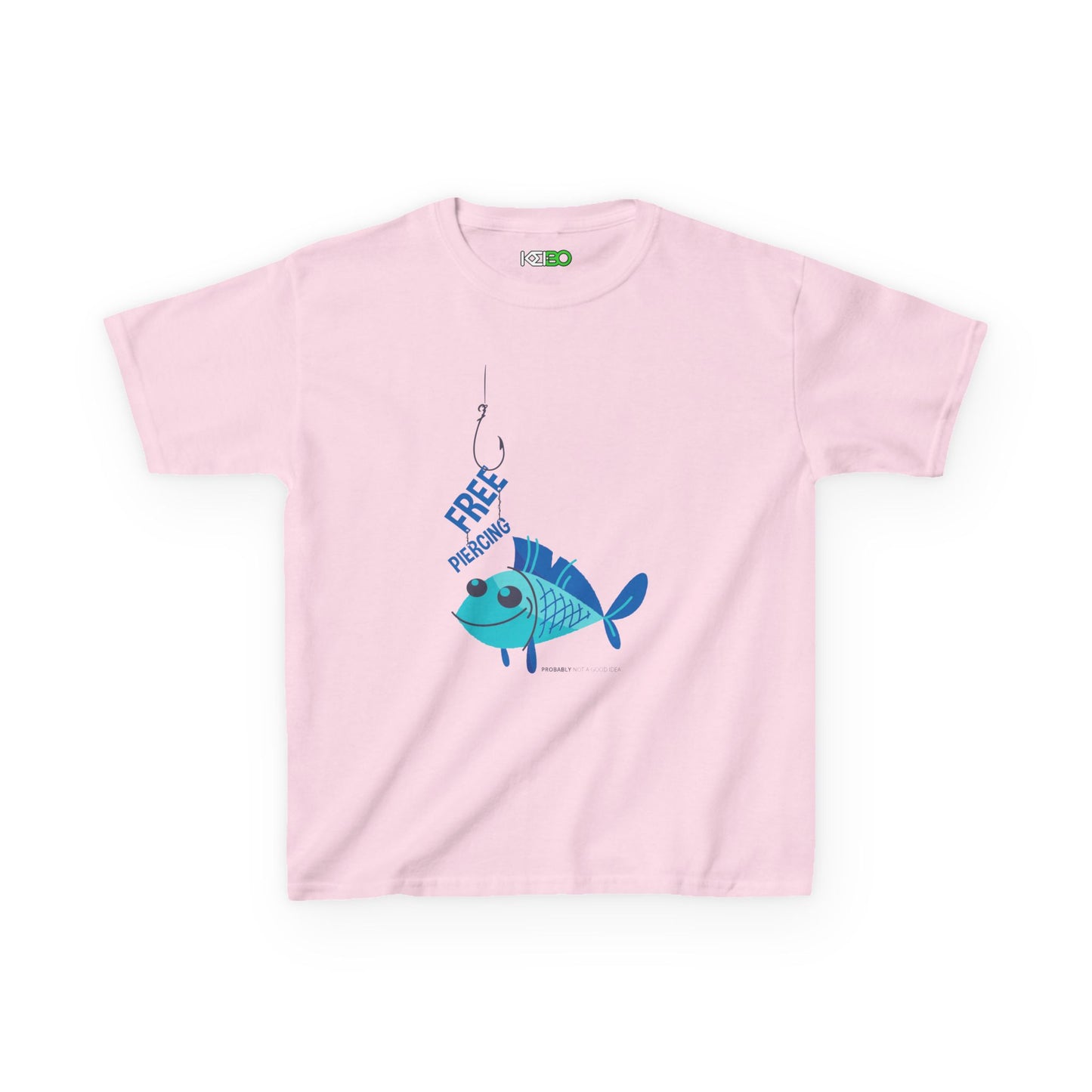 Kids Fishing Adventure T-shirt for Girls - "Free to Swim" Design