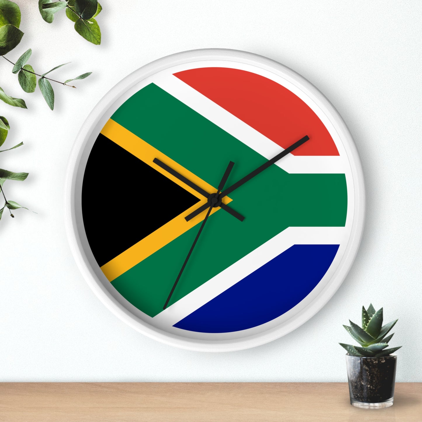 South African Flag Wall Clock - Bold Home Decor for Patriotism & Style