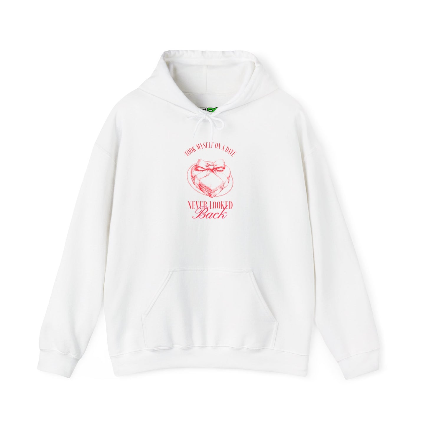 Motivational Unisex Hooded - "Never Looked Back" Valentine's Day Vibe