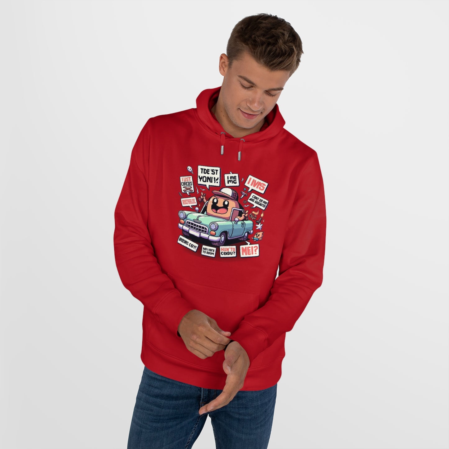 Fun Cartoon Retro King Hoodie – Stylish & Comfortable for All Ages