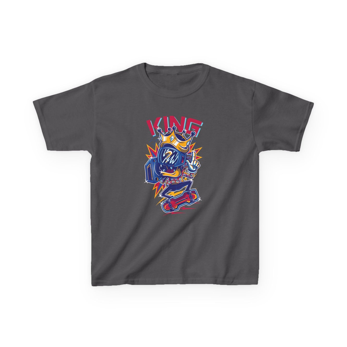 King Kids Tee Fun Graphic Tee for Young Rulers