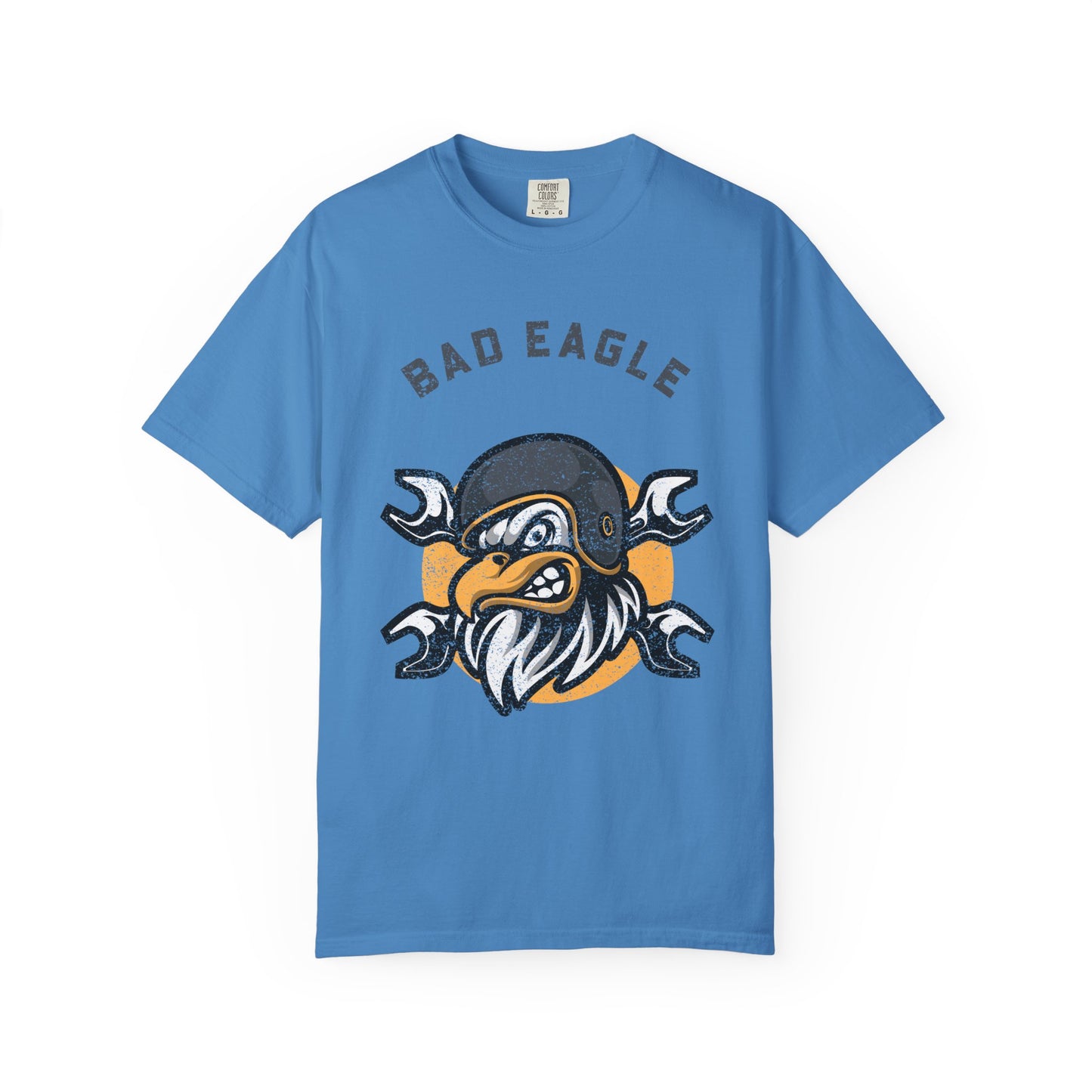Men T-Shirt Vintage Bad Eagle Design