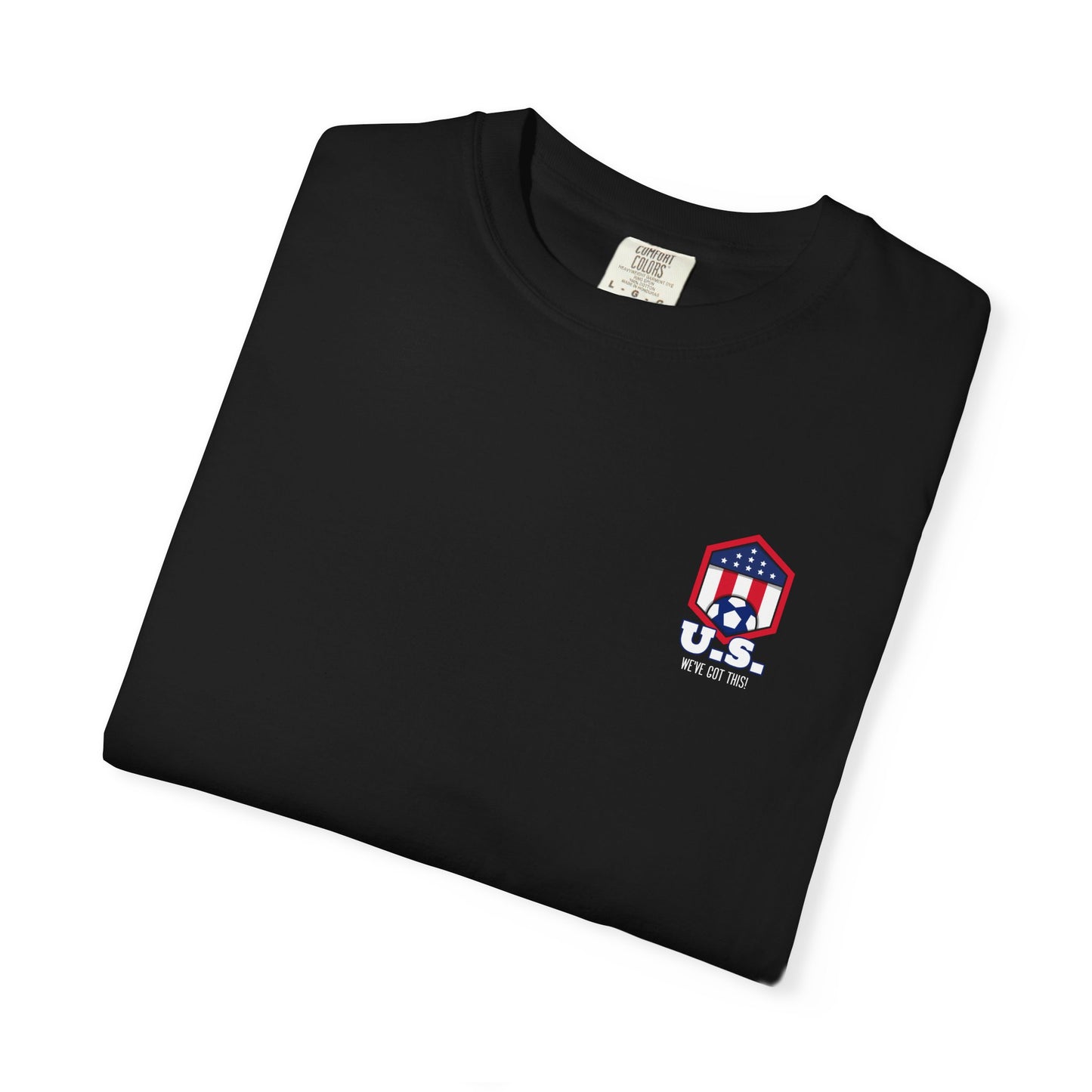 Unisex Garment-Dyed T-Shirt with American Flag