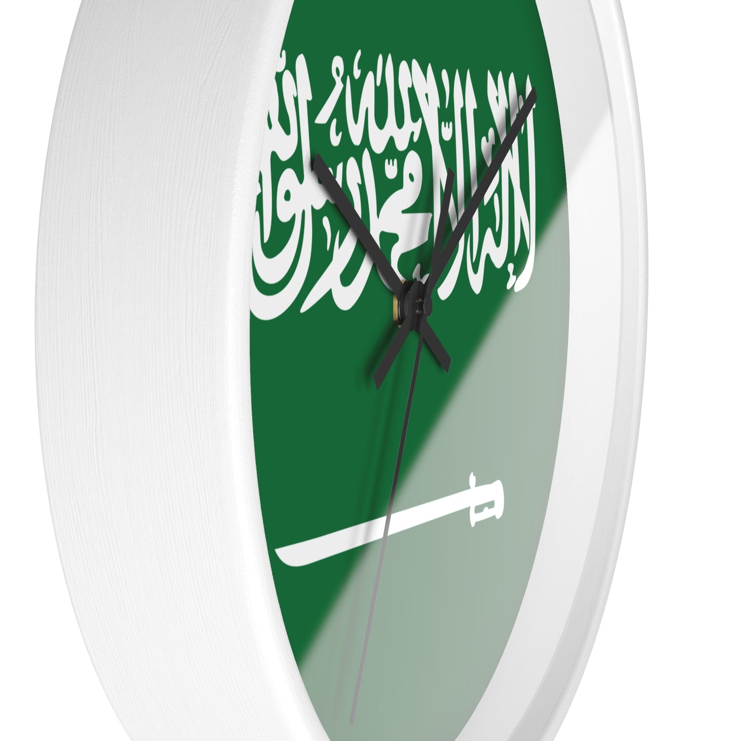 Saudi Arabian Flag Wall Clock - Elegant Timepiece for Home Decor